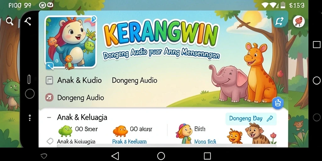 Antarmuka KERANGWIN yang menarik dan mudah digunakan.