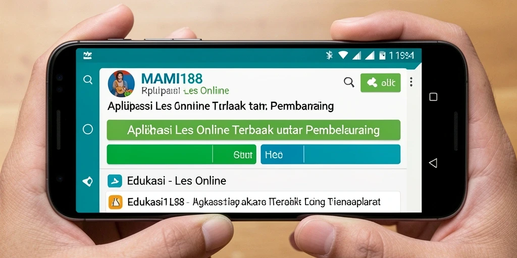Antarmuka MAMI188 yang interaktif dan menarik dalam Les Online.